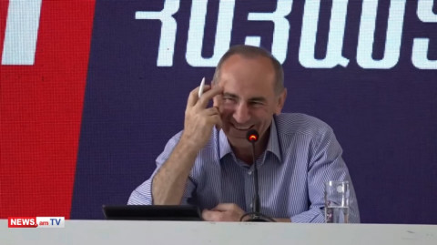 Մարտունիում Ռոբերտ Քոչարյանը փորձարարական ճագարների մասին անեկդոտ պատմեց