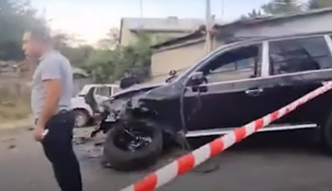 Կադրեր Ձորաղբյուրում մահվան ելքով վթարի դեպքի վայրից