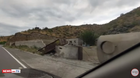 Ադրբեջանցիները Սյունիքի սահմանին լցակայան են կառուցում