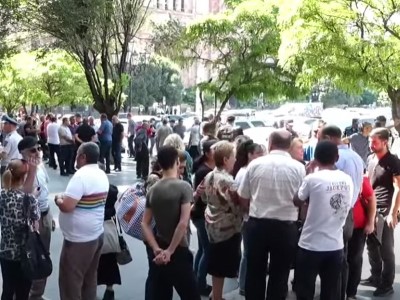 Հադրութցիների եւ քաշաթաղցիների ակցիան Կառավարության դիմաց