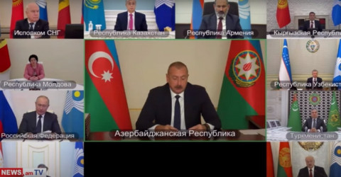 Ալիեւը ԱՊՀ ղեկավարների հավաքին իր ելույթը նվիրել է բացառապես ՀՀ-ին, Իրանին ուղղված մեղադրանքներին