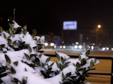 Երեւանում ձյուն է տեղում