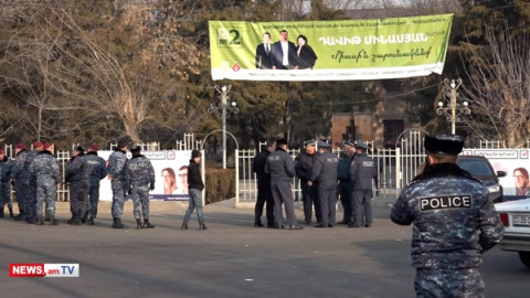 Փարաքարում ոստիկանությունը մեծ թվով ուժեր է կենտրոնացրել