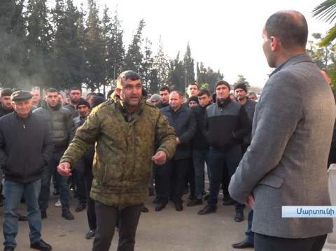 Ցույց՝ Արցախի Մարտունի քաղաքում. պահանջում են չվերականգնել պատերազմի օրերին թերացած պաշտոնյաներին