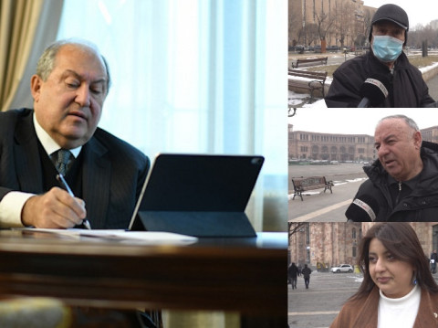 Քաղաքացիները՝ Արմեն Սարգսյանի հրաժարականի մասին