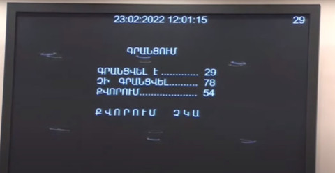 ՔՊ–ականները տապալեցին ԱԺ արտահերթ նիստը. «Շուշիի» հռչակագիրը դատապարտող հայտարարությունը չքննարկվեց