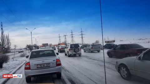 Երեւան–Աշտարակ ճանապարհը «սահադաշտի» է վերածվել