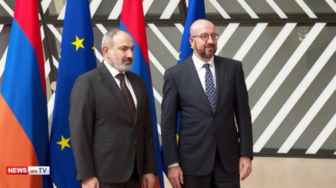 Նիկոլ Փաշինյանն առանձնազրույց է ունեցել Եվրոպական խորհրդի նախագահ Շառլ Միշելի հետ