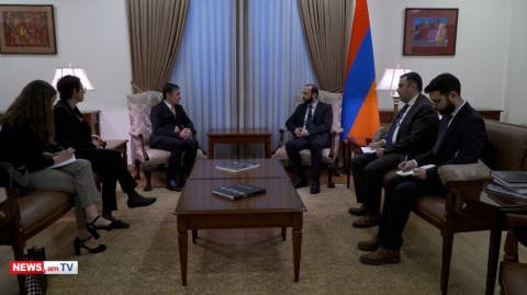 Արարատ Միրզոյանի հանդիպումը ԵԱՀԿ Մինսկի խմբի Ֆրանսիայի համանախագահի հետ