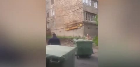 Ցուցարարներն աղբամաններով փակել են Մոլդովական փողոցը