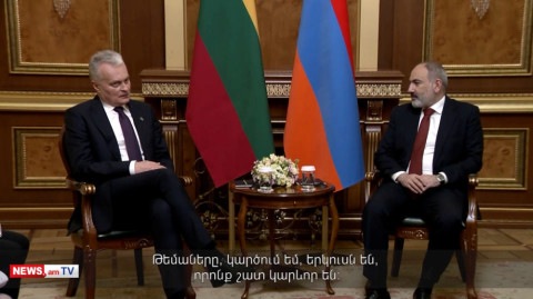 Նիկոլ Փաշինյանը Կառավարությունում հյուրընկալել է Լիտվայի նախագահին
