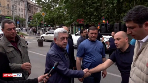 Սերժ Սարգսյանը Ֆրանսիայի հրապարակում է