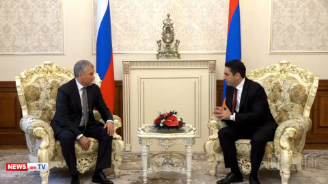 Ալեն Սիմոնյանի եւ Վյաչեսլավ Վոլոդինի հանդիպումը Երեւանում