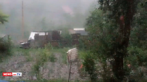 Ուժեղ կարկուտ Լոռու Դեբետ գյուղում
