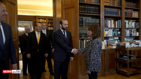 Արարատ Միրզոյանի հանդիպումը Հունաստանի նախագահի հետ