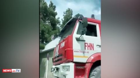 Բերձոր են ժամանել ադրբեջանական հրշեջ մեքենաները