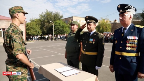 Ապագա սպաները երդվեցին Սարդարապատում