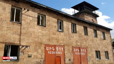 Ջերմուկի ԱԻՆ–ի շենքը՝ ադրբեջանական հրետակոծությունից հետո