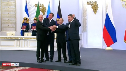Kremlin speaks about joining of 4 territories after referendum