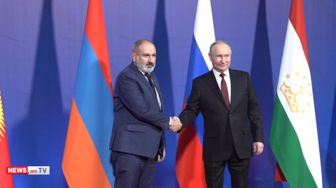 Պուտինն ու Փաշինյանը միասին ժամանեցին ՀԱՊԿ գագաթնաժողովին