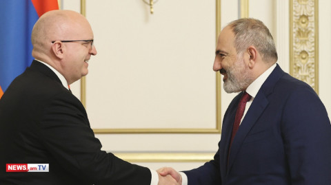 Նիկոլ Փաշինյանի եւ Մինսկի խմբի ԱՄՆ համանախագահ Ֆիլիպ Ռիքերի հանդիպումը