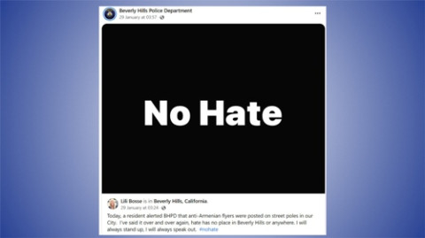 ARMENIAN NEWS: Hate-speech flyers against Armenians seen in Beverly Hills