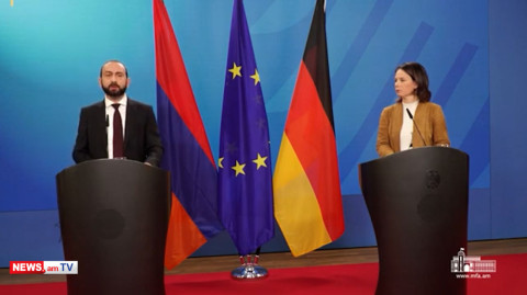 Հայաստանի և Գերմանիայի ԱԳ նախարարների համատեղ մամուլի ասուլիսը