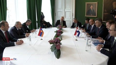 Փաշինյանը Մյունխենում հանդիպել է Խորվաթիայի վարչապետի հետ