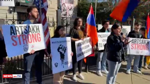 «Մենք հիշում ենք Սումգայիթը». ԱՄՆ-ում ՀՅԴ երիտասարդները փակել են Ադրբեջանի դեսպանատան փողոցը