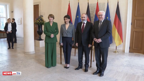 Նիկոլ Փաշինյանն ու Աննա Հակոբյանը հանդիպել են Գերմանիայի նախագահի եւ տիկնոջ հետ