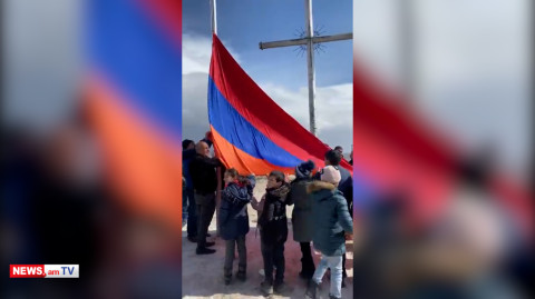 Հայ-թուրքական սահմանին տեղադրվեց Հայաստանի դրոշը