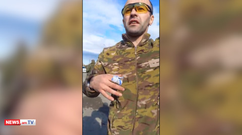 Վիճաբանություն արցախցի ցուցարարների եւ ռուս խաղաղապահների միջեւ