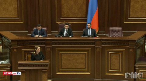 «Իրարից նեղանալ չլինի». Լուսինե Բադալյանի ելույթից հետո Ալեն Սիմոնյանը հորդորեց սադրիչ բաներ չասել