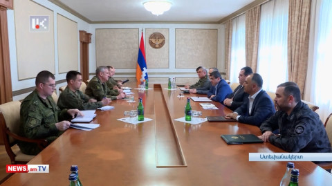 Արցախի նախագահն ընդունել է ՌԴ խաղաղապահ զորակազմի նորանշանակ հրամանատարին