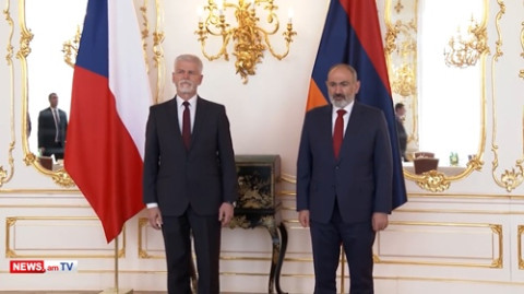 Փաշինյանի հանդիպումը Չեխիայի նախագահ Պետր Պավելի հետ