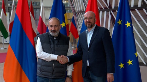 Փաշինյանը Բրյուսելում հանդիպել է Շառլ Միշելին