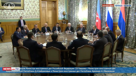 Մեկնարկել է Լավրով–Միրզոյան–Բայրամով եռակողմ հանդիպումը. նախարարների բացման խոսքերը