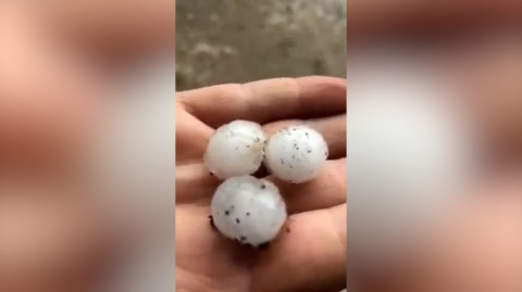 Hail levels farmer’s entire crop in Armenia’s Syunik Province