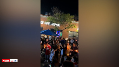Candlelight vigil held in Glendale, California in support of Karabakh