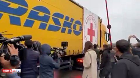 Russian humanitarian aid cargo reaches Karabakh capital Stepanakert