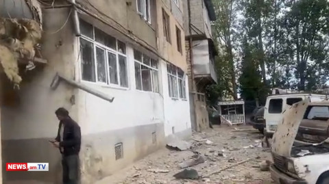 Ստեփանակերտում թաղամաս է հրետակոծվել