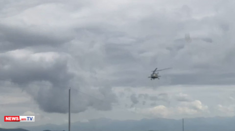 First helicopter carrying citizens affected by Stepanakert explosion landed in Armenia's Sisian