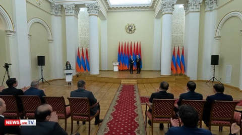 Նախագահականում տեղի է ունեցել պարգևատրման հանդիսավոր արարողություն. ներկա էր Փաշինյանը