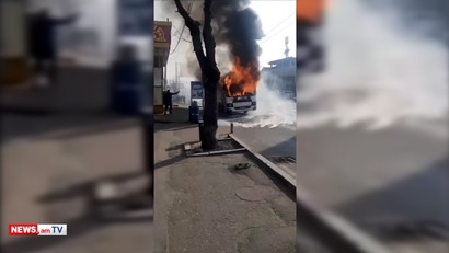 Երևանում տրոլեյբուսում հրդեհ է բռնկվել