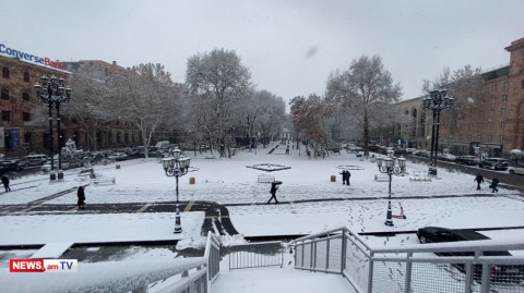 Yerevan winter: Armenia capital completely ‘dressed’ in white