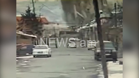 Video camera captures Yerevan blast instant