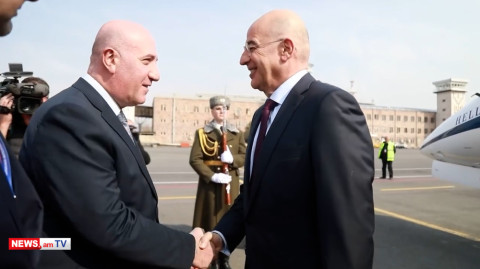 Greece defense minister arrives in Armenia