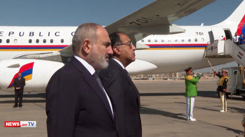 Armenia’s Pashinyan arrives in Egypt on 2-day official visit