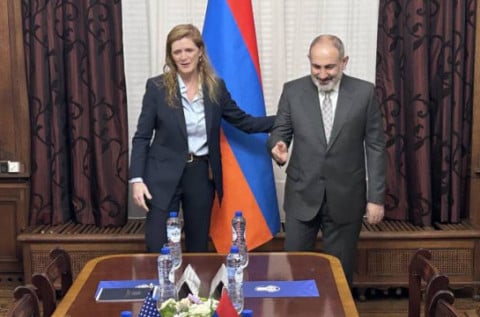 Armenia PM meets with USAID chief, in Brussels