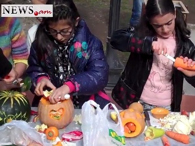 «Դդմի օրը» Երեւանում. մանուկները ուտեստներ պատրաստեցին կենդանիների համար